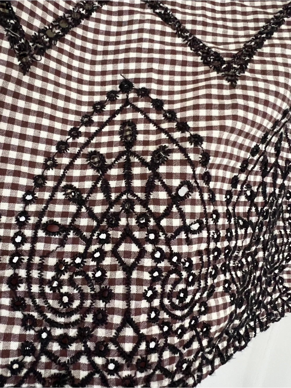 Anthropologie lightweight checked